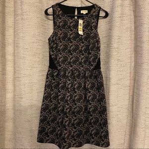Maison Jules Lace Print Sleeveless Dress